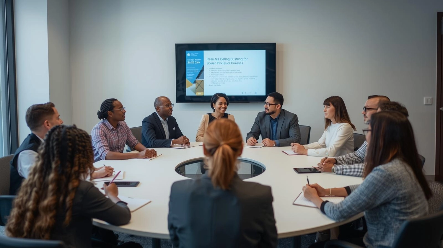 AGESI - Arbeitsschutz - Gesundheitsschutz - Sicherheit Consulting - Team bespricht etwas im Büro